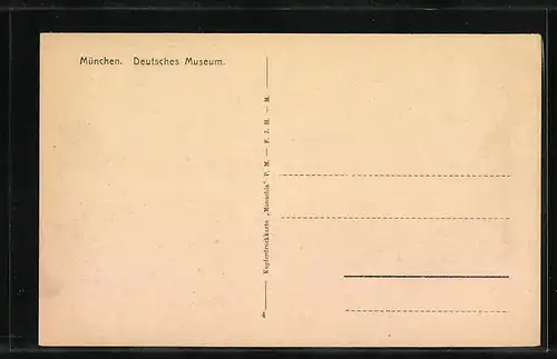 AK München, Deutsches Museum mit Mühle