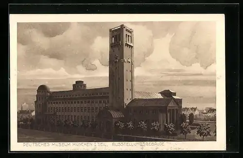 AK München, Deutsches Museum, Ausstellungsgebäude