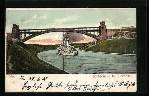 AK Kiel, Hochbrücke bei Levensau
