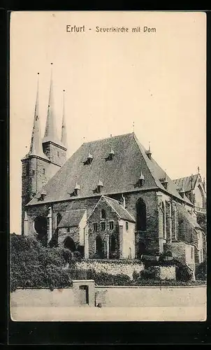 AK Erfurt, Severikirche mit Dom