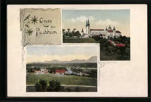 AK Puchheim, Redemptoristenkloster, Ortsansicht