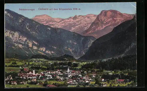 AK Goisern, Gesamtansicht mit dem Krippenstein
