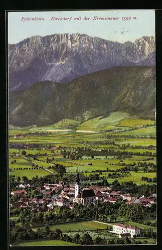 AK Kirchdorf, Ortsansicht mit der Kremsmauer