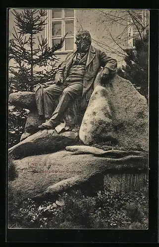 AK Linz a. D., Adalbert-Stifter-Denkmal