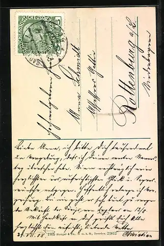 AK Bad Ischl, Kaiserliche Villa, Jagdgruppe