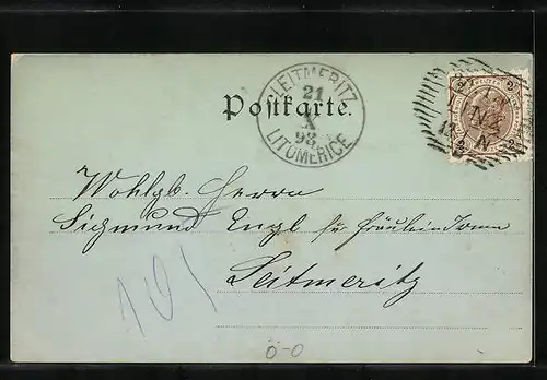 Mondschein-AK Linz, Franz Josef-Platz