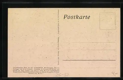 Künstler-AK Diefenbach: Scherenschnitt, Per aspera ad astra, Teilbild 32