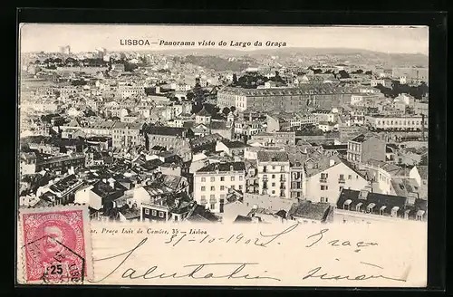 AK Lisboa, Panorama visto do Largo da Graca