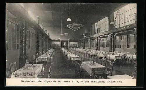 AK Paris, Restaurant du Foyer de la Jeune Fille, 56, Rue Saint-Didier
