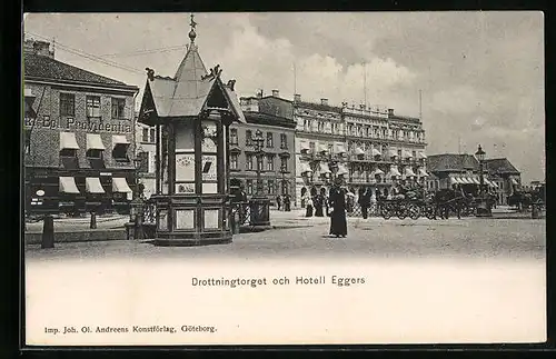 AK Göteborg, Drottningtorget och Hotell Eggers