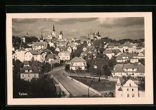 AK Tabor, Teilansicht mit Strassenpartie