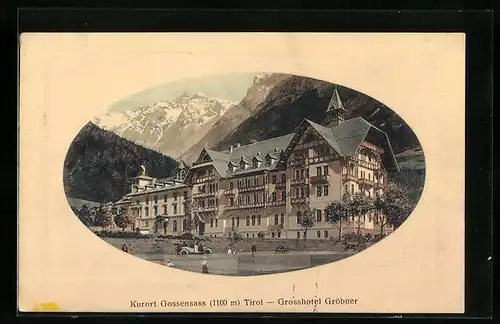 Präge-AK Gossensass, Grosshotel Gröbner
