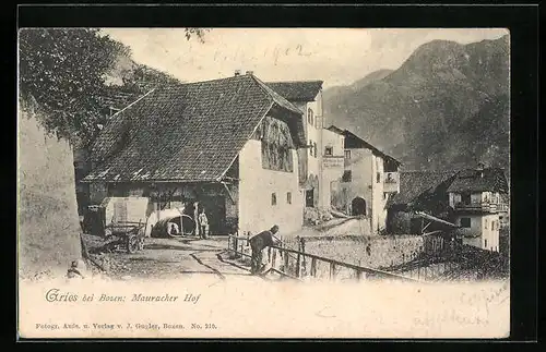 AK Gries bei Bozen, Gasthaus Mauracher Hof