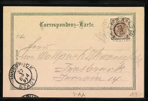 Lithographie Franzensfeste, Bahnhof, Hohe Brücke