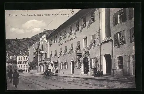 AK Merano, Corso Armando Diaz e Albergo Conte di Merano