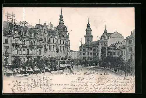 AK Frankfurt a. M., auf dem Rossmarkt
