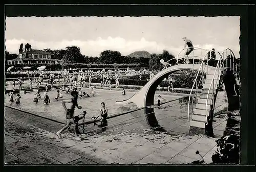 AK Bad Neuenahr, das Gartenschwimmbad in Lennepark