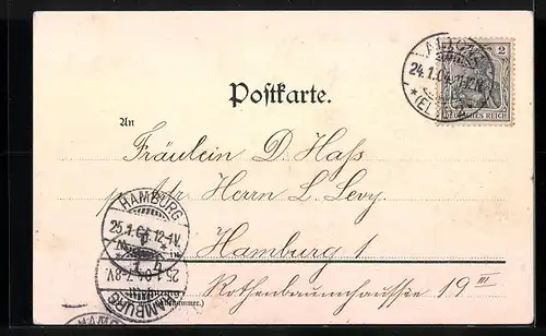 AK Hamburg, Blankenese, Schiffe am Ufer