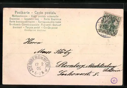 AK Hamburg-Neustadt, Passanten am Jungfernstieg