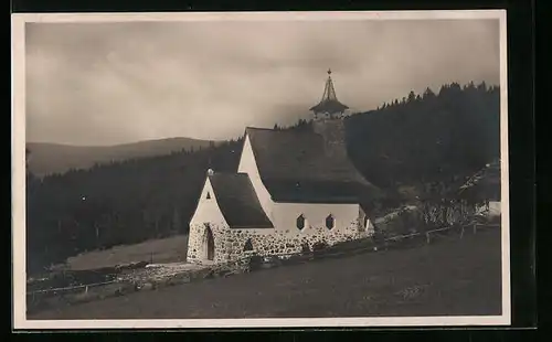 AK Waldhäuser am Lusen, die Bergkirche