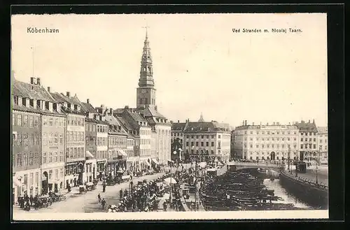 AK Köbenhavn, Ved Stranden m. Nicolaj Taarn