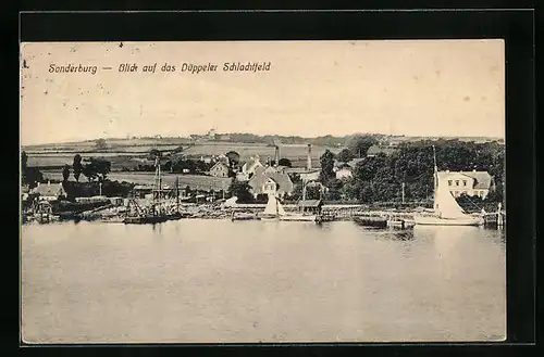 AK Sonderburg, Blick auf das Düppeler Schlachtfeld