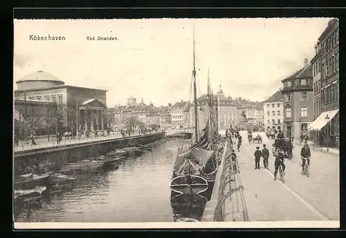 AK Köbenhaven, Ved Stranden, Schiffe am Quai