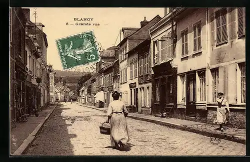 AK Blangy-sur-Bresle, Grande Rue