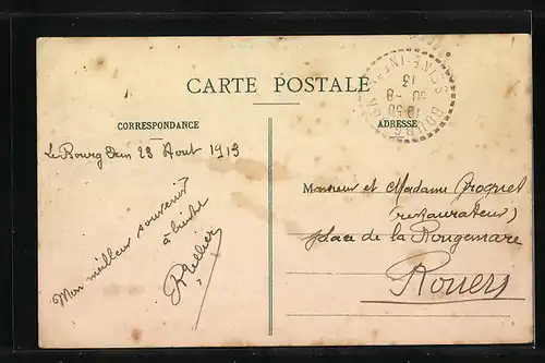 AK Le Bourg Dun, Le bas de la Cote de Dieppe