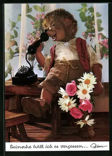 AK Mecki greift zum Telefon und gratuliert zum Geburtstag