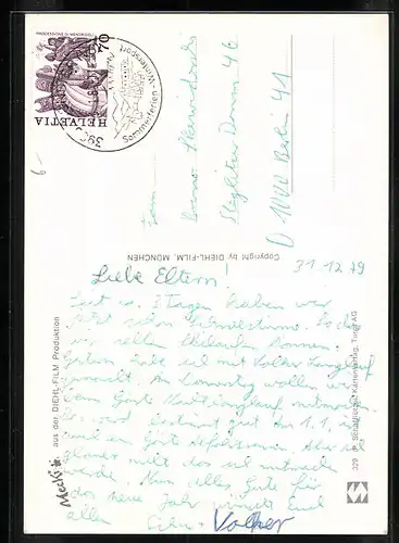 AK Mecki lernt mit der Freundin Skifahren