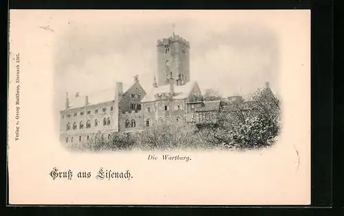 AK Eisenach, die Wartburg, Aussenansicht