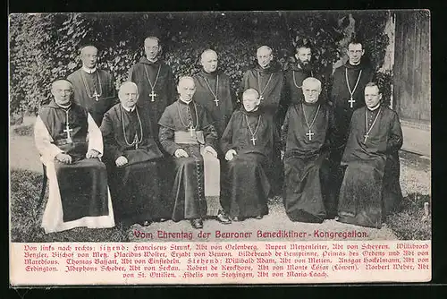 AK Ehrentag der Beuroner Benediktiner-Kongregation, Gruppenbild der Geistlichen