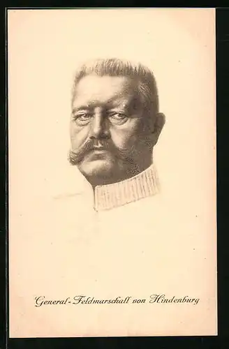 AK Paul von Hindenburg, der Generalfeldmarschall im Portrait