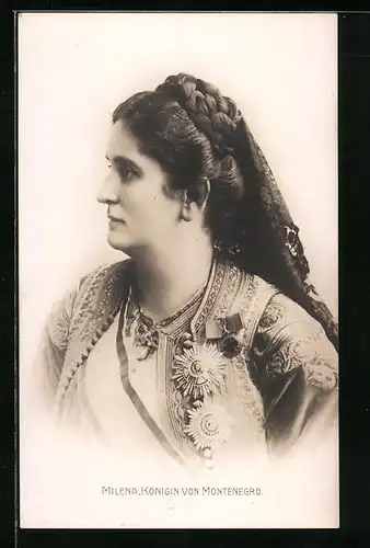 AK Milena, die Königin von Montenegro im Portrait