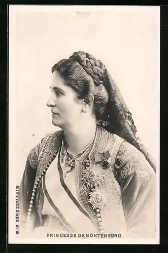 AK Milena, Portrait der Prinzessin von Montenegro