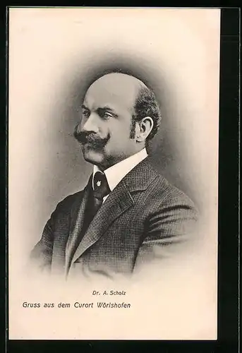 AK Wörishofen, Portrait von Dr. A. Scholz