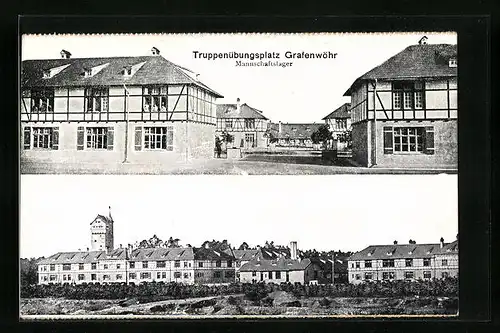 AK Grafenwöhr, Truppenübungsplatz mit Mannschaftslager