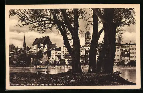 AK Wasserburg / Bayern, Panorama