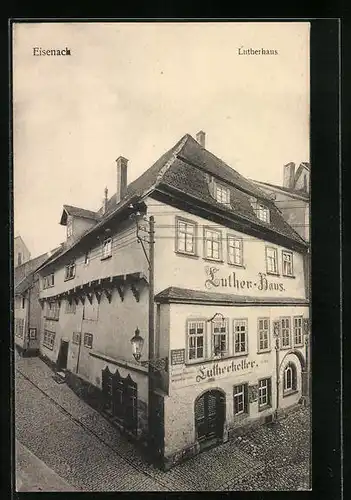 AK Eisenach, Luther-Haus mit Lutherkeller