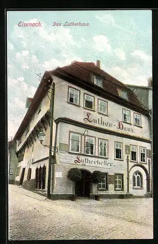 AK Eisenach, Luther-Haus mit Lutherkeller