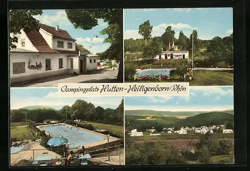 AK Hutten-Heiligenborn / Rhön, Campingplatz, Totalansicht