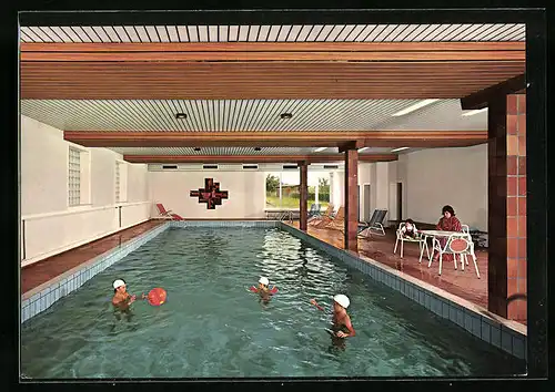 AK Pfronten-Ried / Allgäu, Hotel Alpina, Schwimmbad