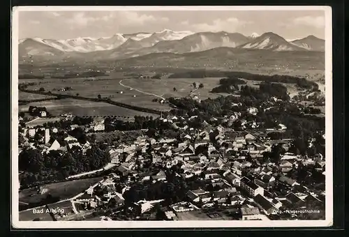 AK Bad Aibling, Gesamtansicht, orig. Fliegeraufnahme