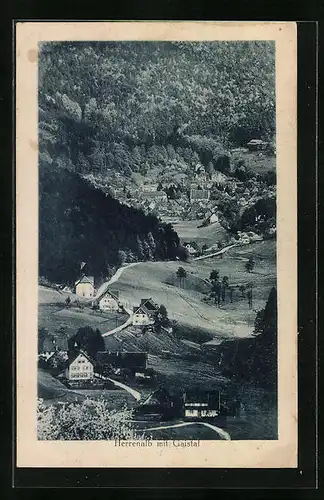 AK Herrenalb, Teilansicht mit Gaistal
