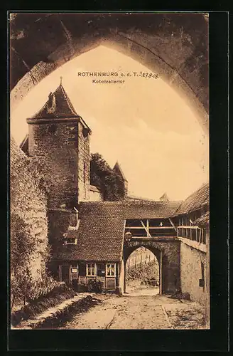AK Rothenburg o. d. T., Kobolzellertor