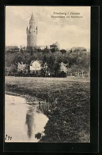 AK Friedberg i. Hessen, Burganlagen mit Adolfsturm