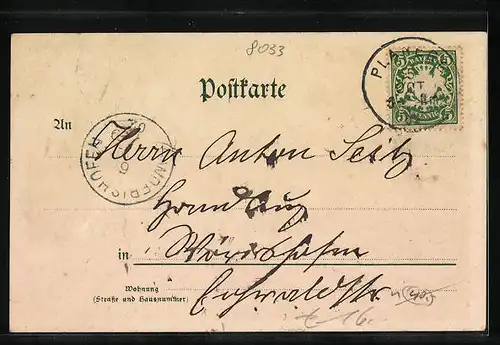 Künstler-AK Planegg, Kirche Maria-Eich