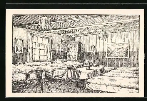 AK Falkau, Jugendherberge Krone, Schlafraum