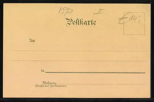 Lithographie Immenstadt, Teilansicht bei Mondschein